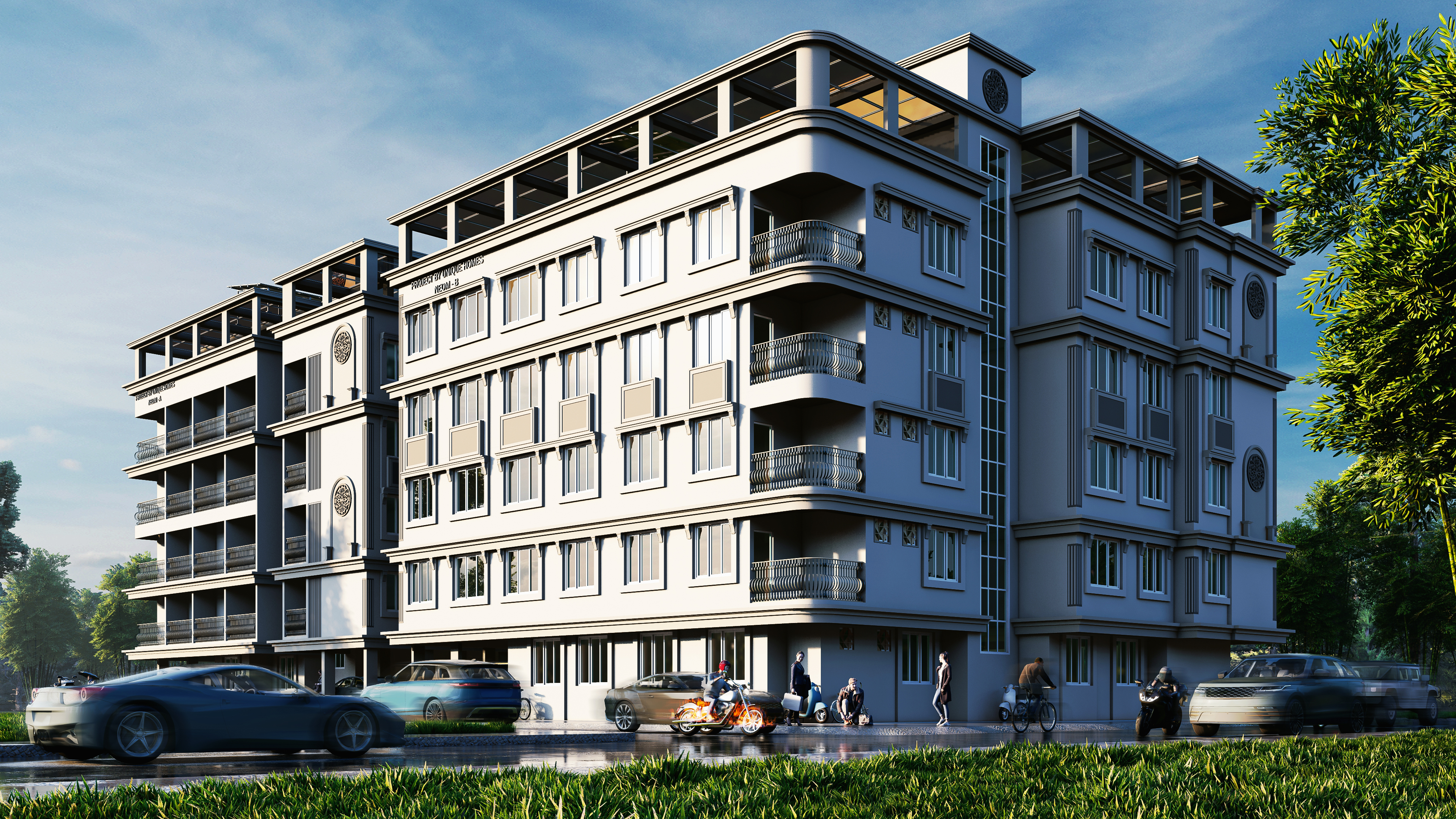 Faraz - residential building visualization by Square Space