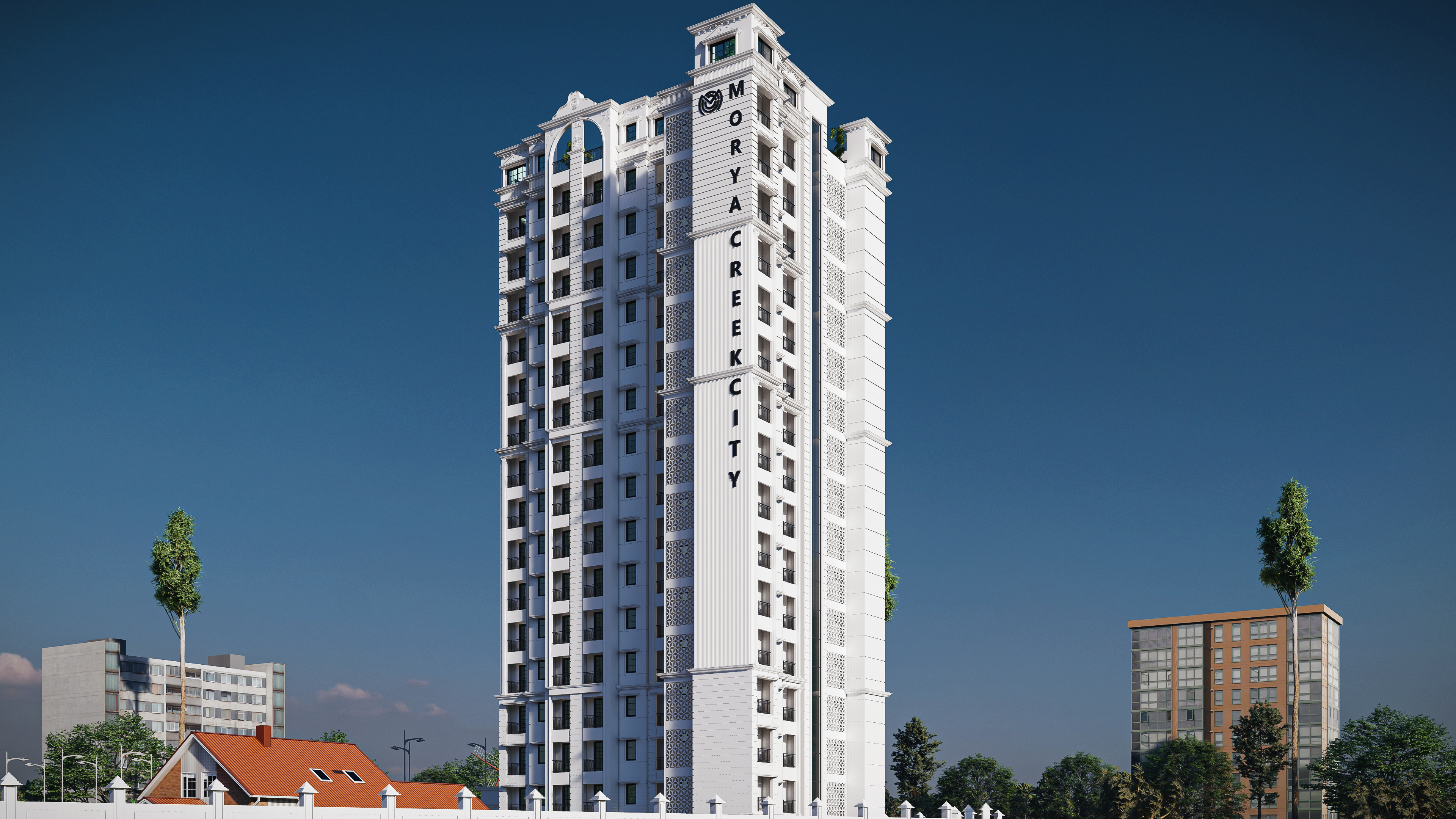 Kevani - residential tower visualization by Square Space